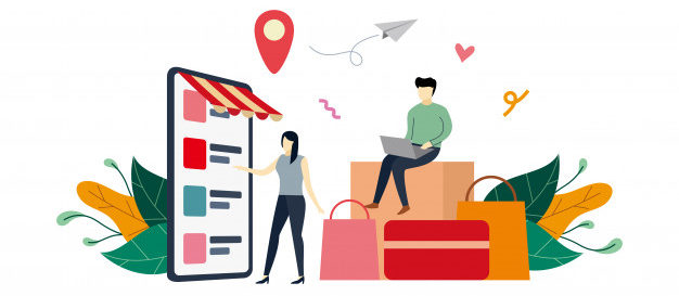 online shopping mobile phone ecommerce market flat illustration with small people 135170 27 e1592242846579 online shopping mobile phone ecommerce market flat illustration with small people 135170 27 e1592242846579